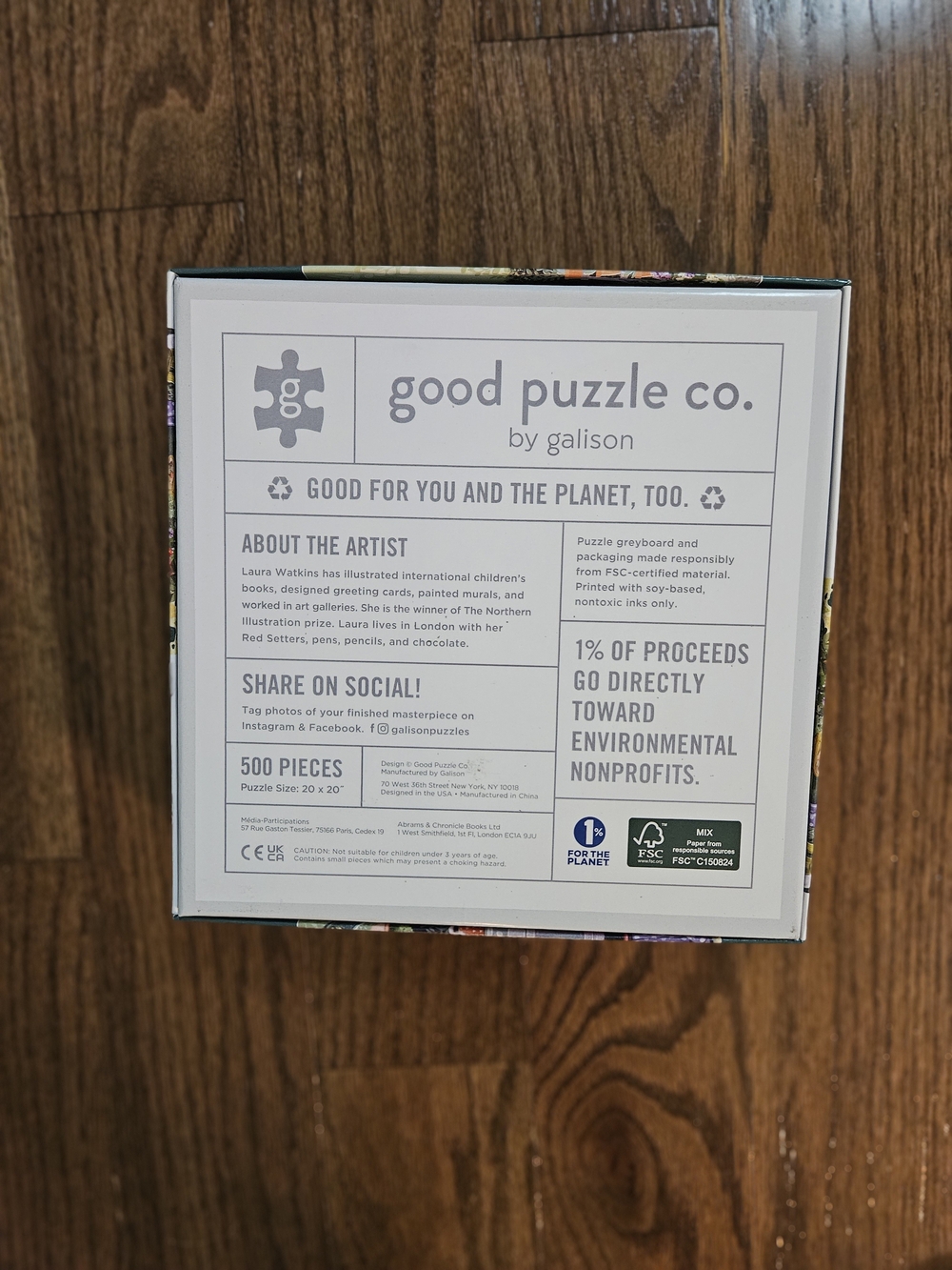 Good Puzzle Co. 500-Piece Gardener's Nook Puzzle - Galison - Picture 2 of 4